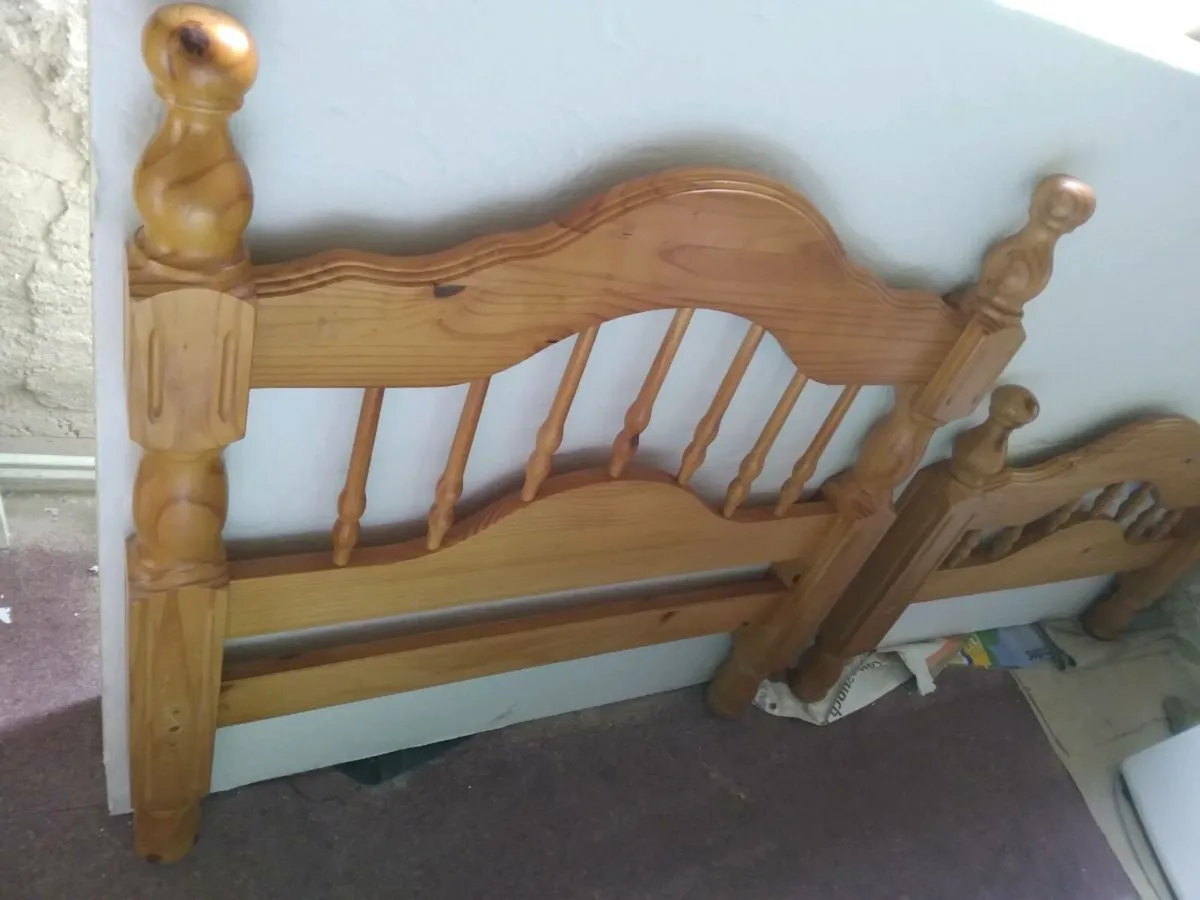 Single Pine Bed & Orthopedic Mattress - Image 2