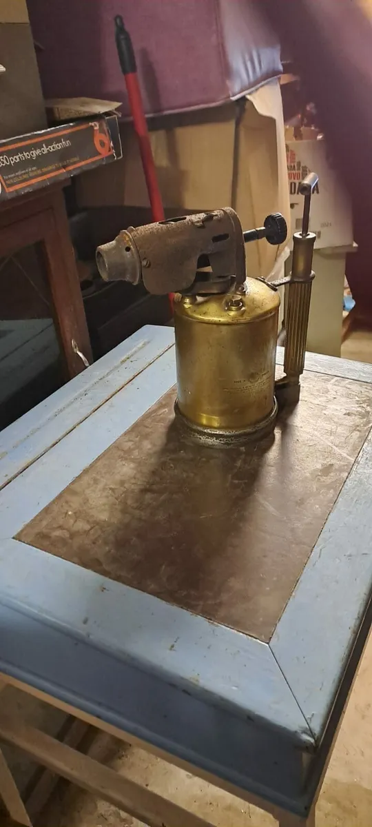 Vintage Brass Blow Torch - Image 3