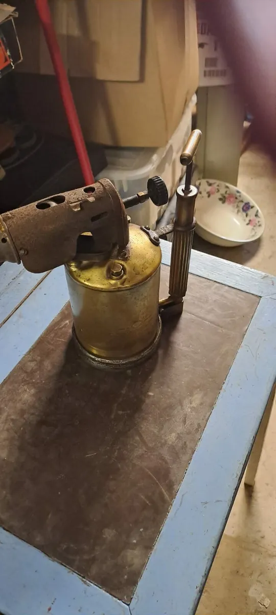 Vintage Brass Blow Torch - Image 4