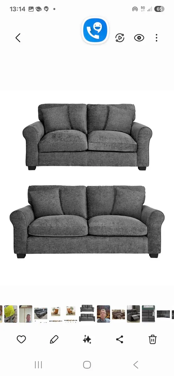 Brand new Bromley 3 plus 2 sofas reduced