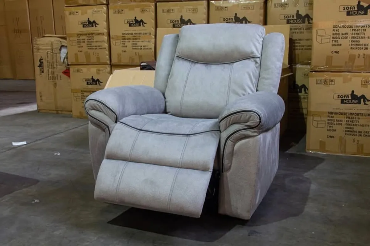 New 3+2 or 3+1+1 Denver Fabric Recliner - Image 1