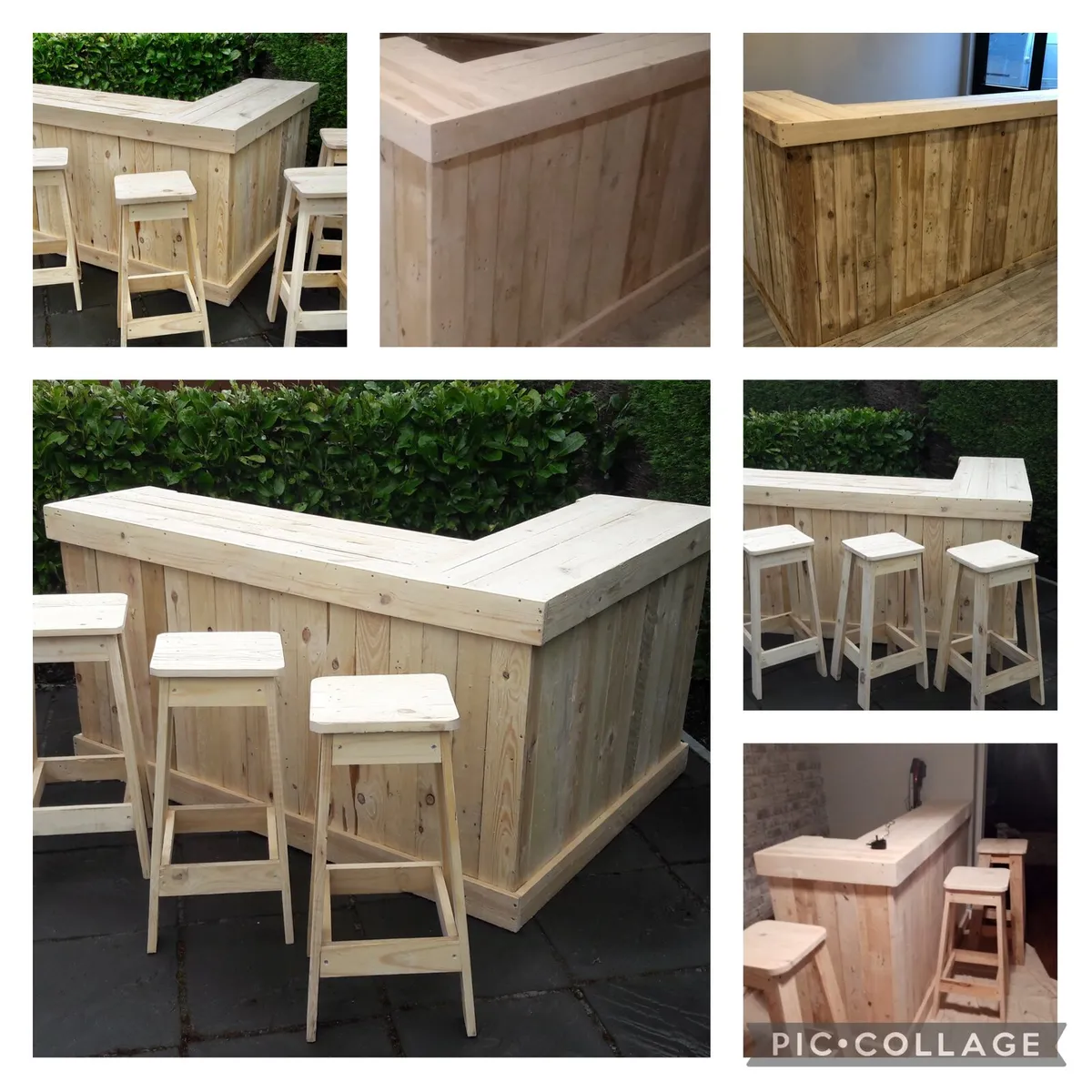 Handmade rustic homebar - Image 1
