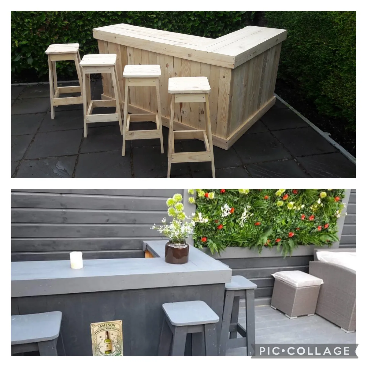 Handmade rustic homebar - Image 3
