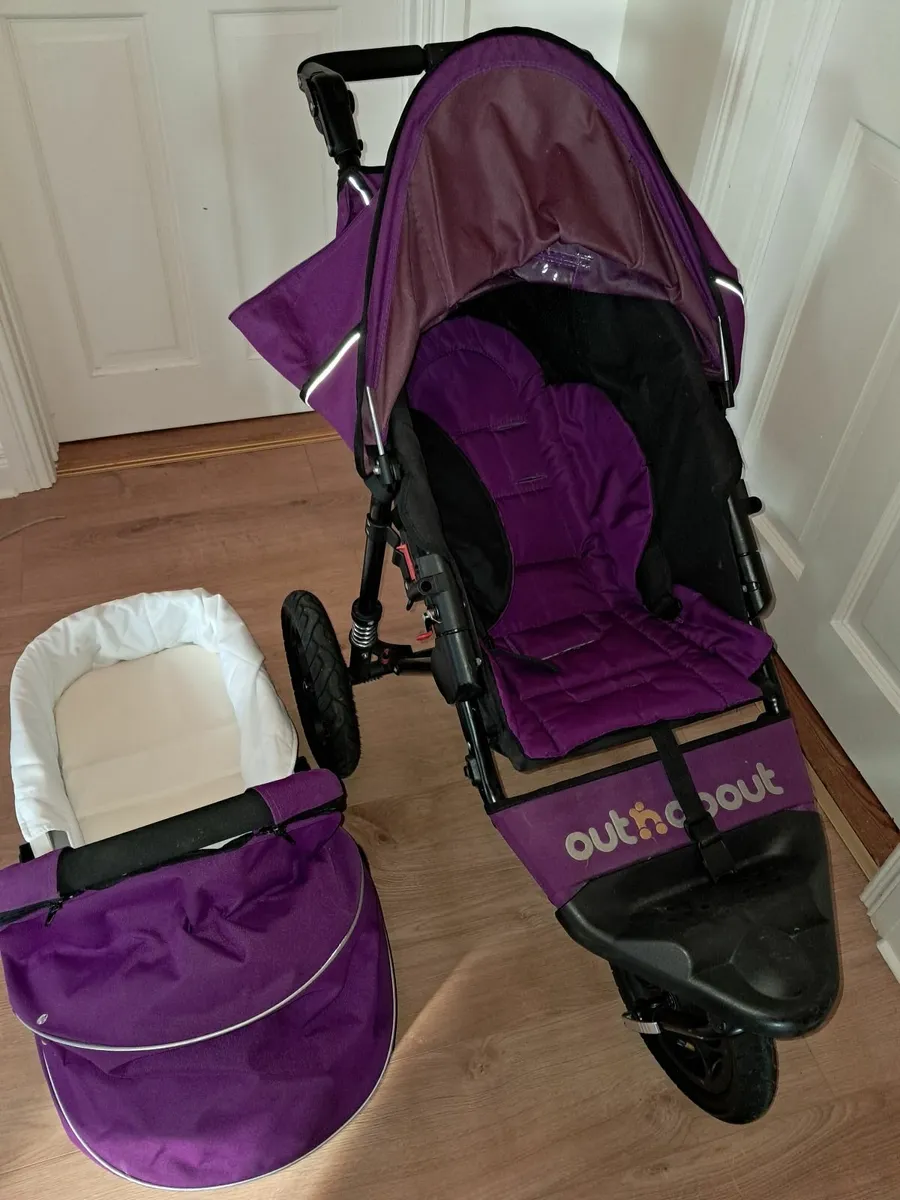 Out and About Single Buggy with Carrycot - Image 2
