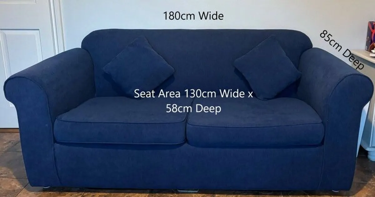 3 Seater Couch - Sofa Bed - Very Good Condition - Image 4