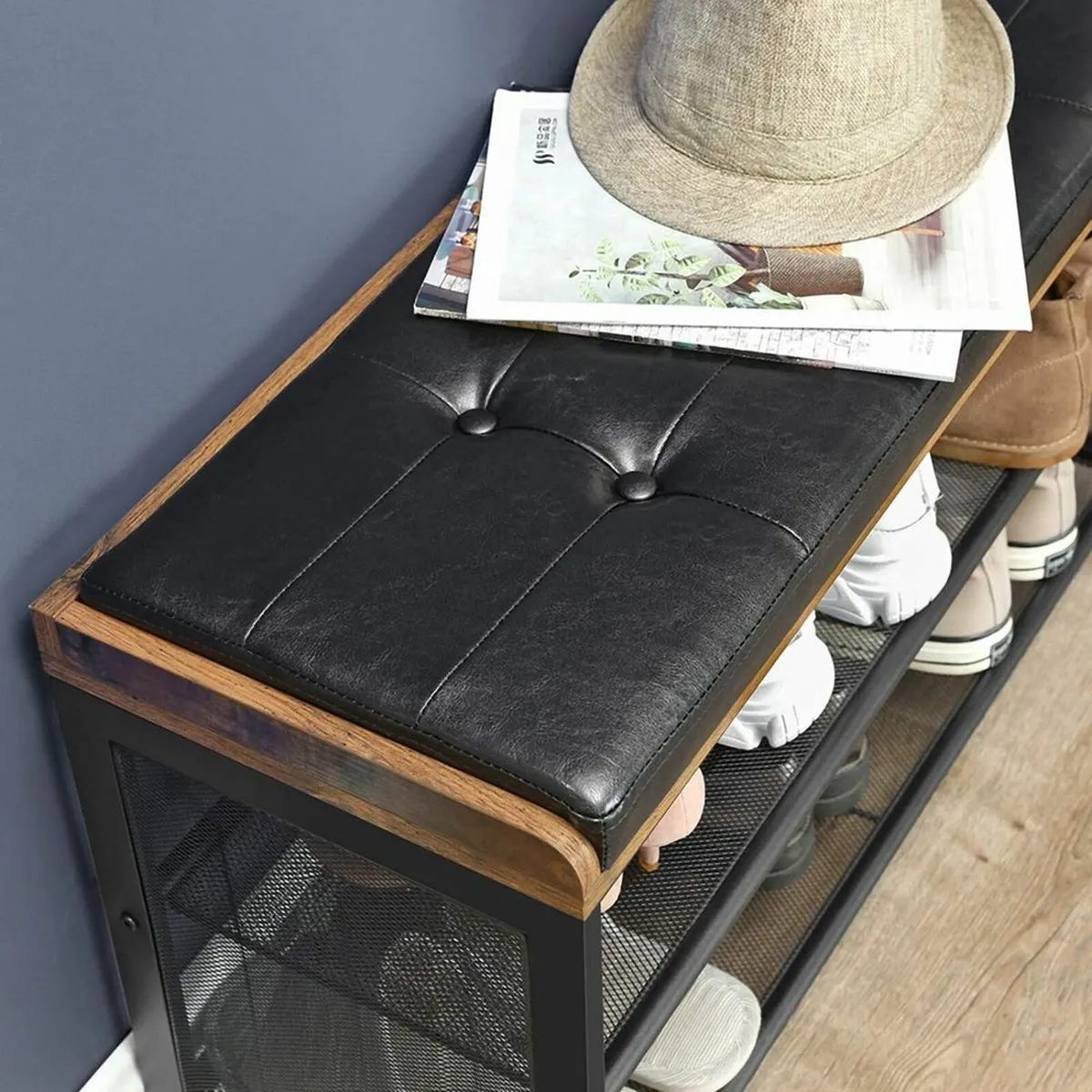Shoe bench, upholstered bench - Image 2