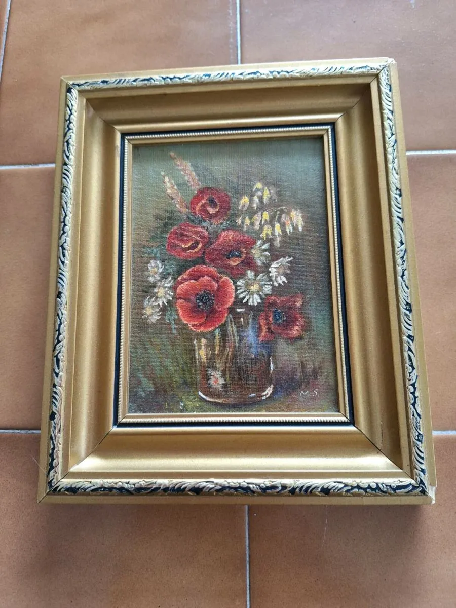 Original miniature oil on board by Mollie Skardon - Image 1