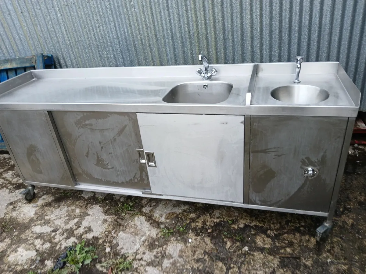 Stainless steel cabbinet /sink unit delivered - Image 4