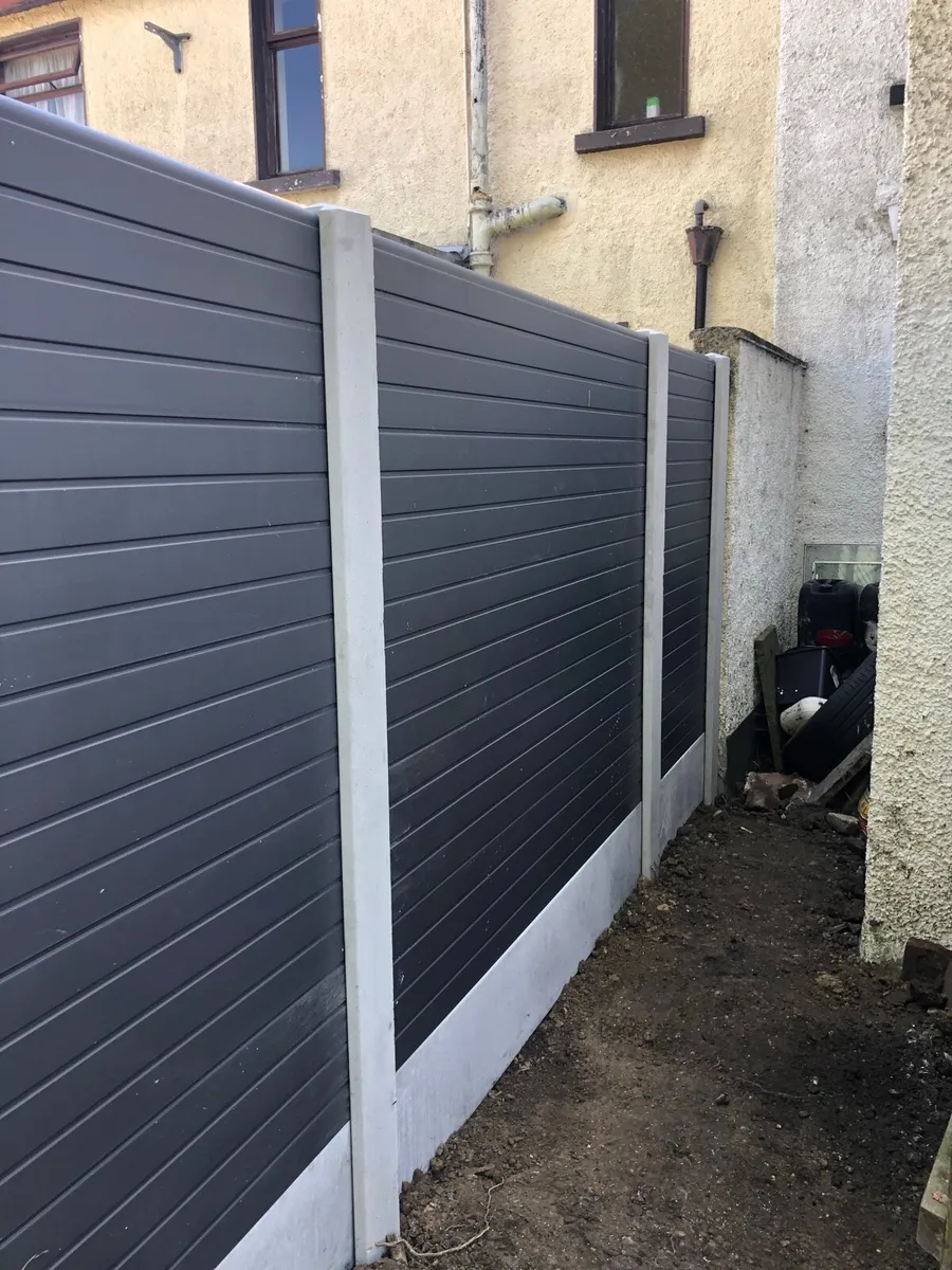 PVC fence panels, posts , bases. - Image 2