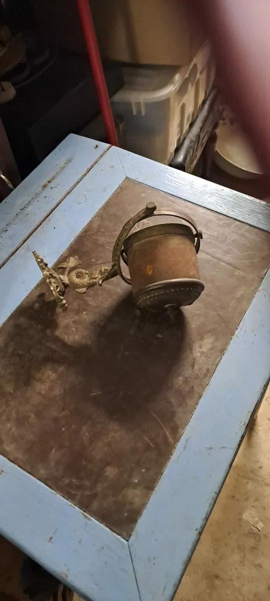 Vintage Brass and Copper Pot - Image 1