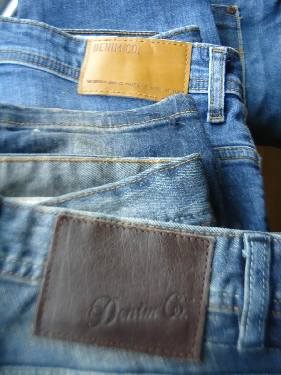6  VINTAGE PAIRS OF MENS DENIM CO JEANS. - Image 2