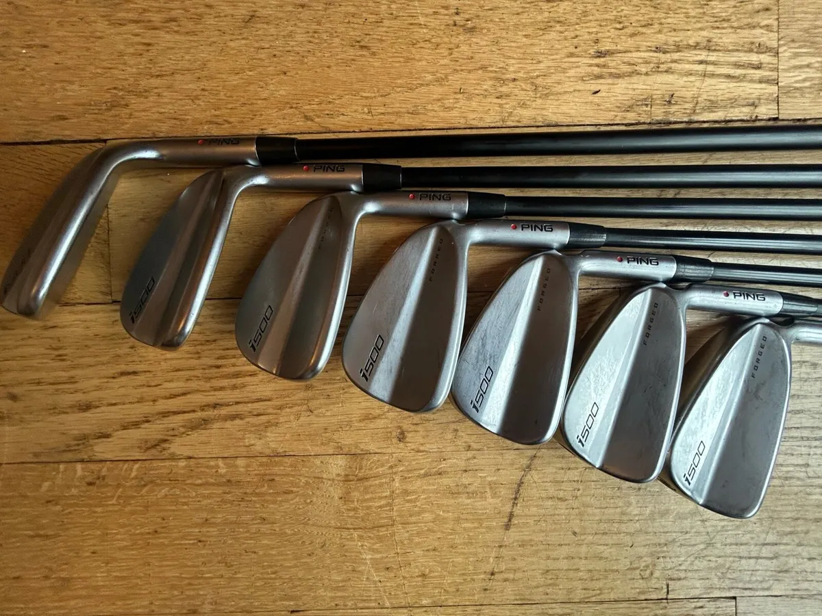 Ping i500 irons 5 to UW Regular shafts. Red dot. - Image 2