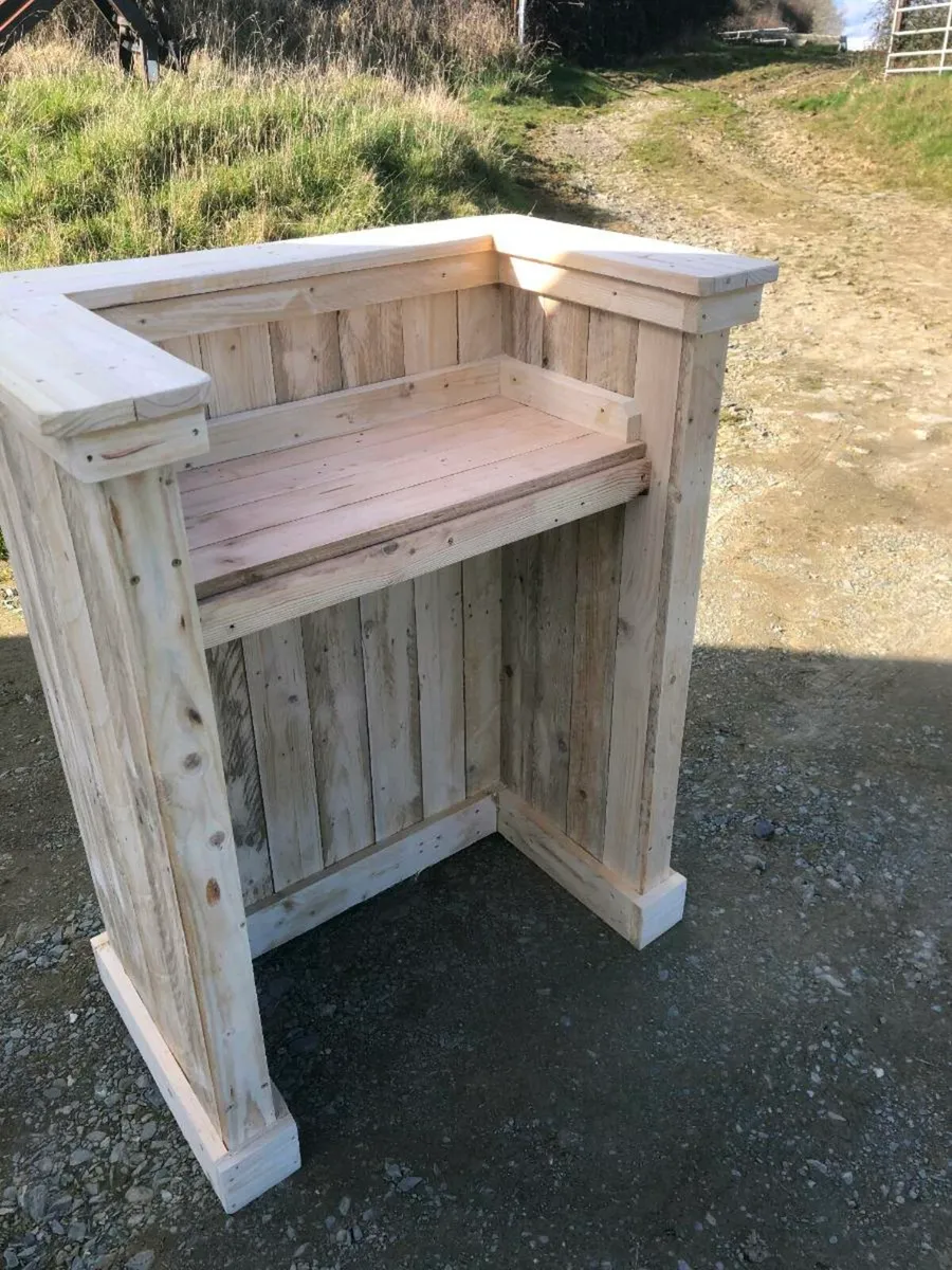 Handmade rustic reception desk - Image 4