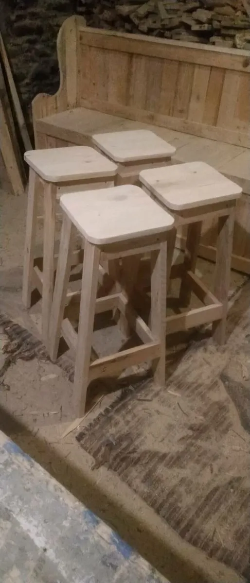 Handmade rustic stools - Image 1