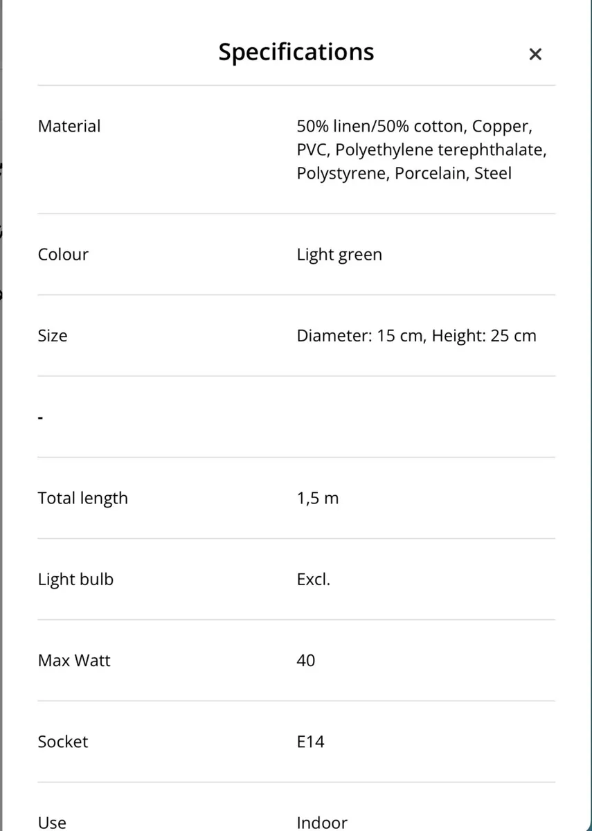 Table Lamp Porcelaine - Image 2