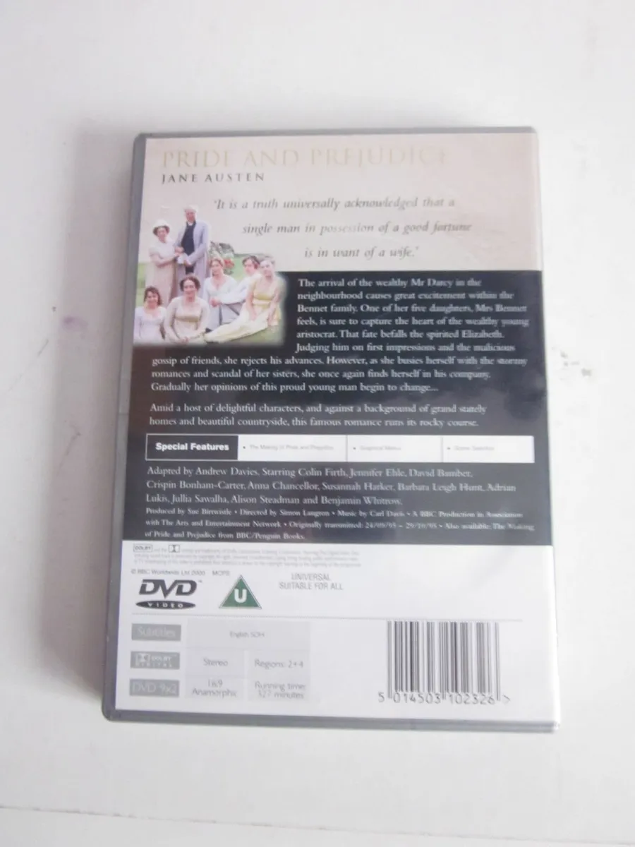 BBC Pride and Prejudice DVD 2000 - Image 2