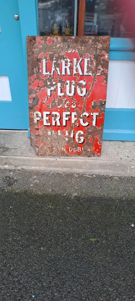 Vintage Clarkes Plug Tobacco Sign Dublin - Image 1
