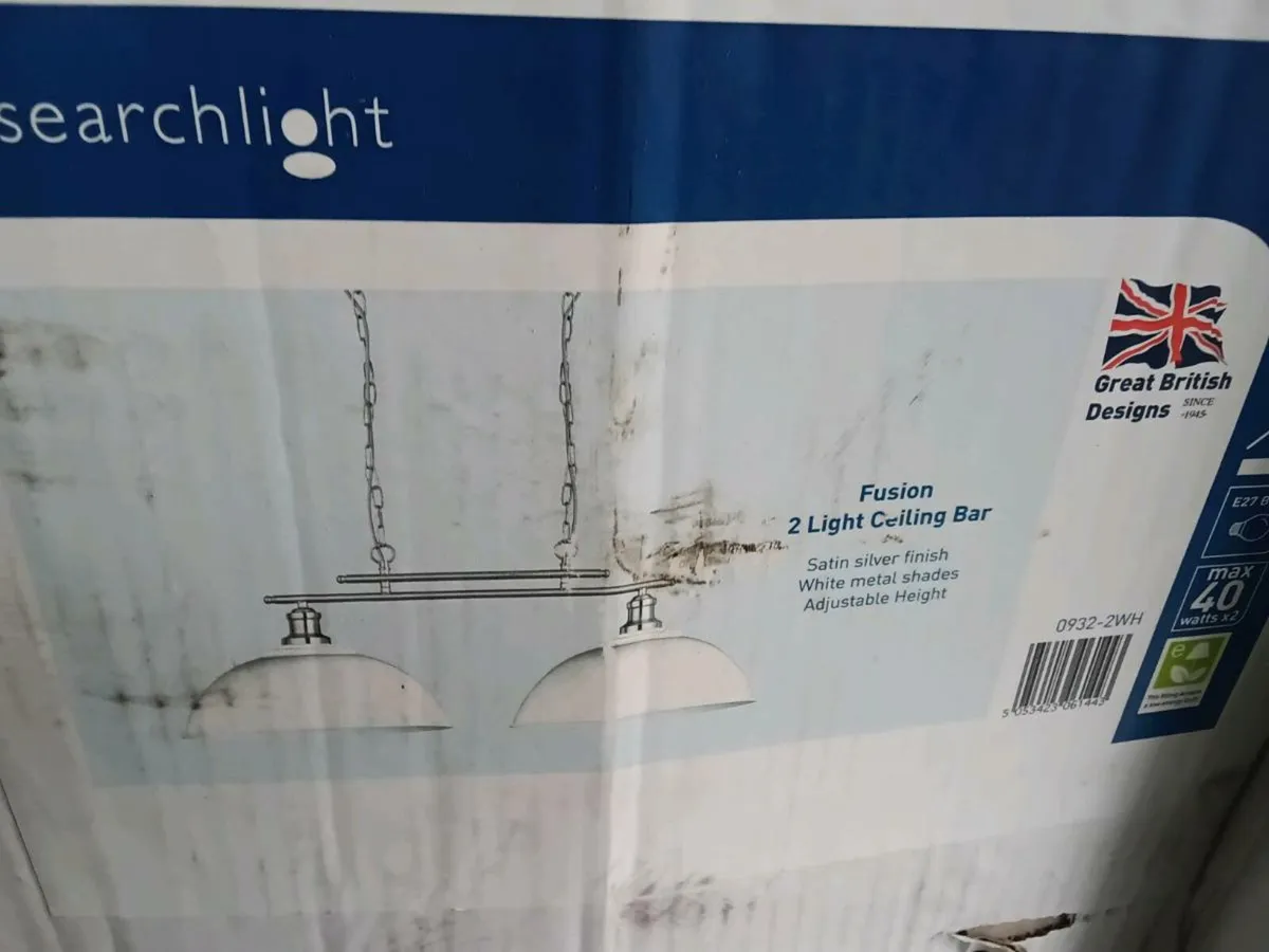 Searchlight
0932-2WH Fusion - 2 Light Ceiling x1 - Image 2