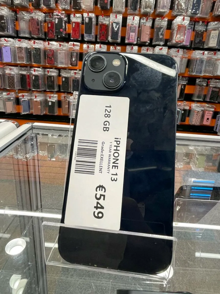 IPHONE 13 128GB 1 YEAR WARRANTY UNLOCKED - Image 1