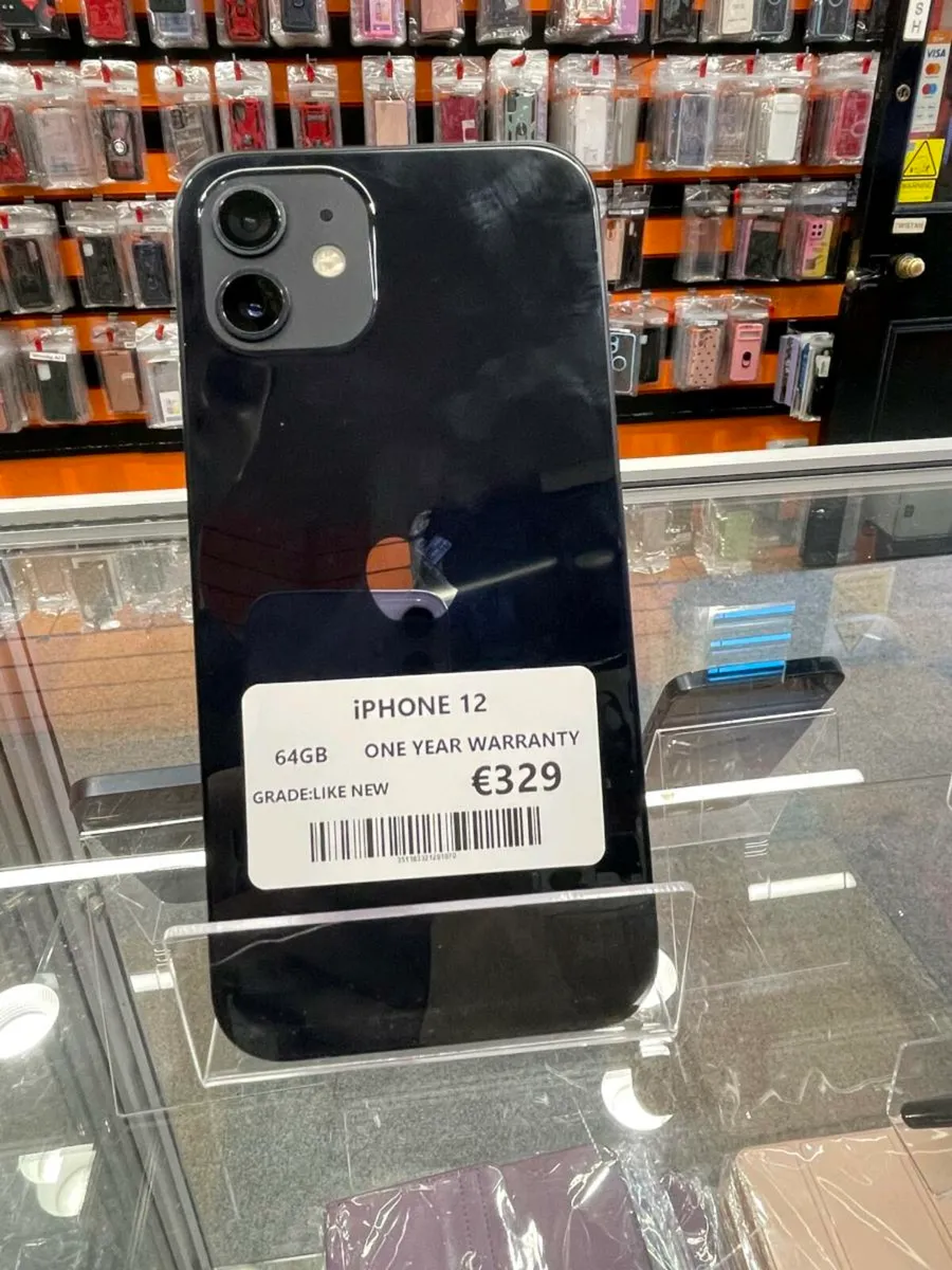 IPHONE 12 64GB 1 YEAR WARRANTY UNLOCKED - Image 1