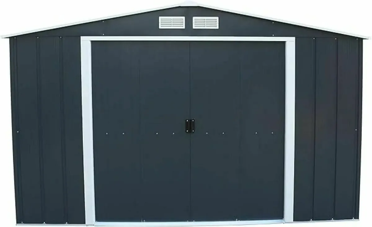 ECO Steel Garden Sheds 10x12 Anthracite Grey - Image 2