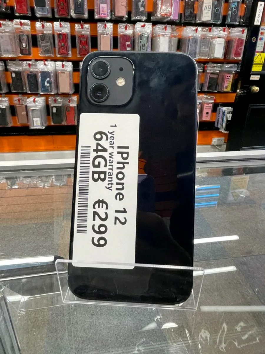 IPHONE 12 64GB 1 YEAR WARRANTY UNLOCKED - Image 1