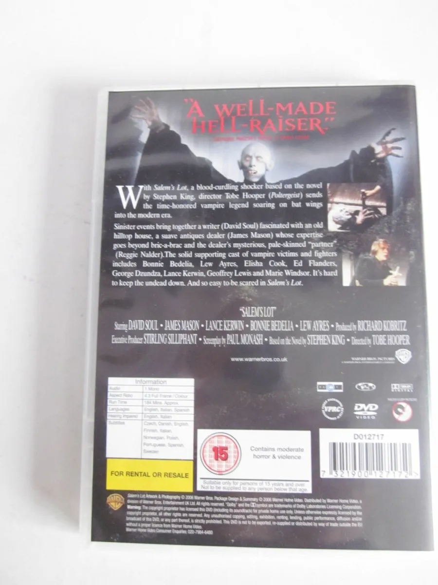 Salem's Lot DVD The Ultimate in Terror 2005 - Image 2