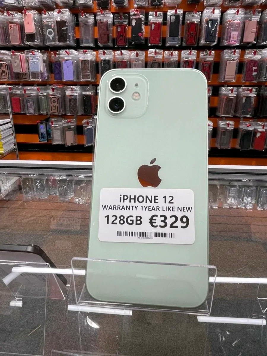IPHONE 12 128GB 1 YEAR WARRANTY UNLOCKED - Image 1