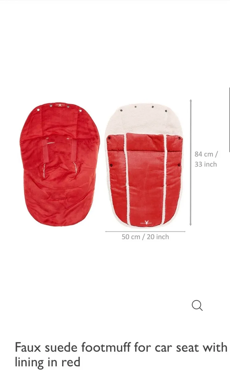 # WALLA BOO #Faux Suede footmuff for car seat - Image 2