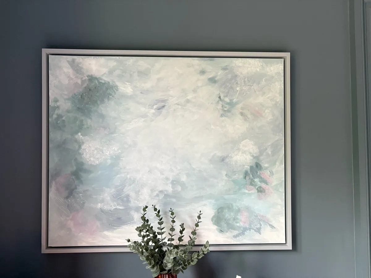 Pair of Cloud oil paintings - Image 3