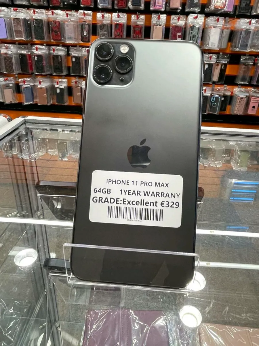 IPHONE 11 PRO MAX 64GB 1 YEAR WARRANTY UNLOCKED - Image 1