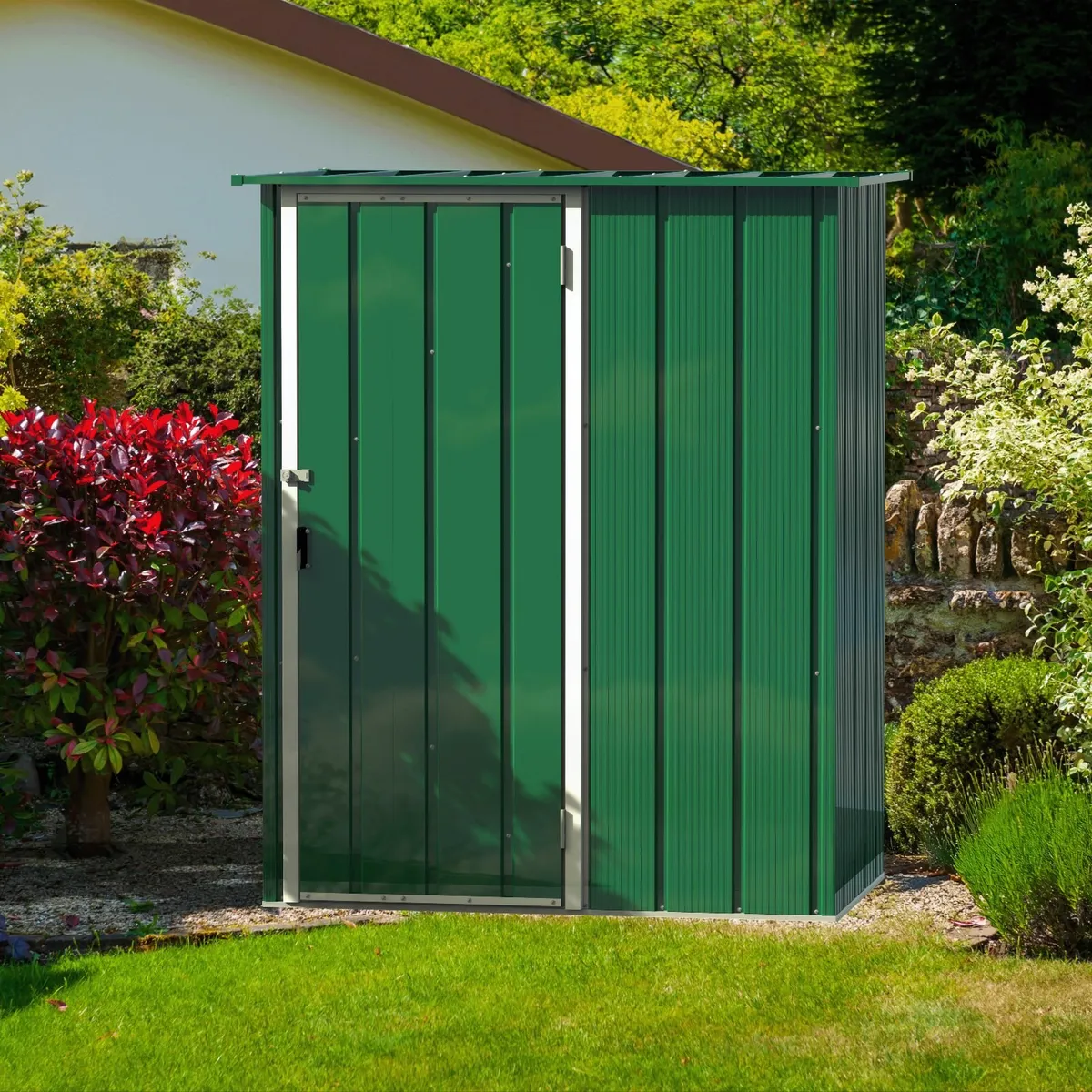 Easy-Store 5x3 Steel Garden Shed Green or Grey . - Image 2