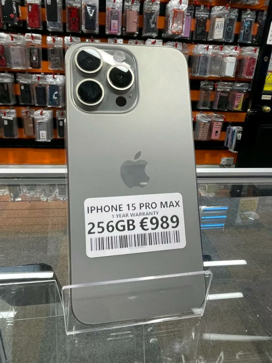 IPHONE 15 PRO MAX 256GB 1 YEAR WARRANTY UNLOCKED - Image 1