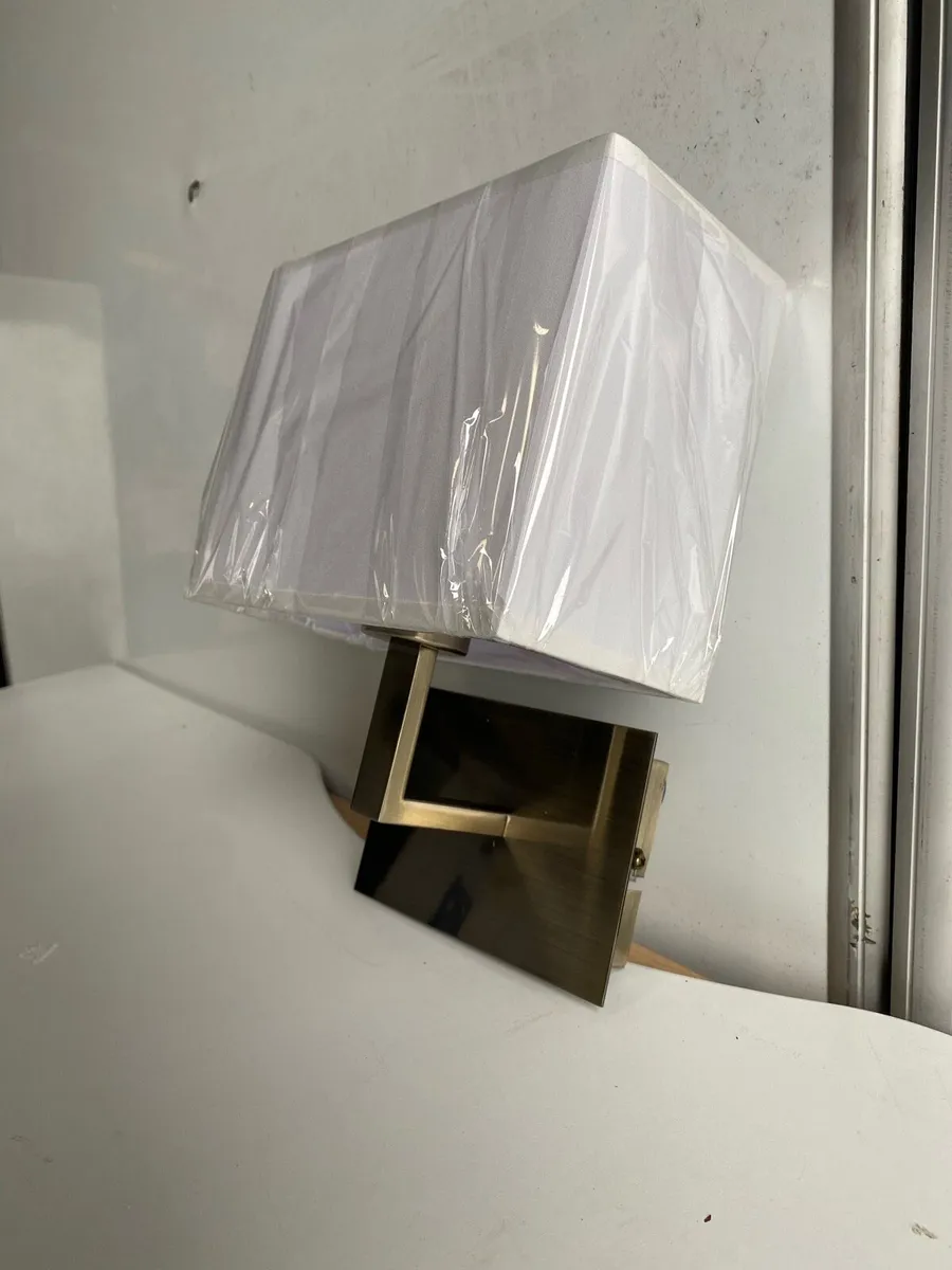 Wall Light – Antique Brass Finish (New in Box) - Image 1