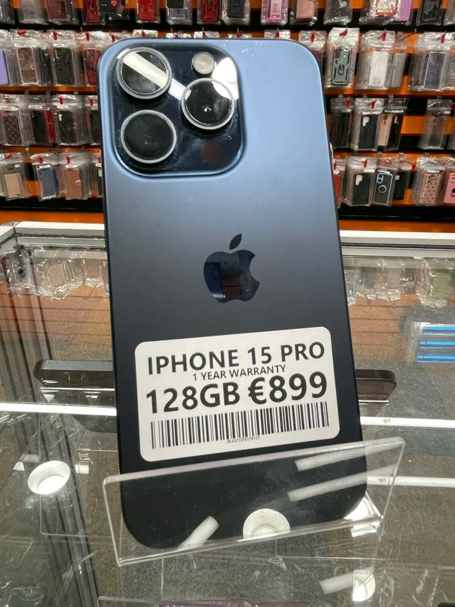 IPHONE 15 PRO 128GB 1 YEAR WARRANTY UNLOCKED - Image 1