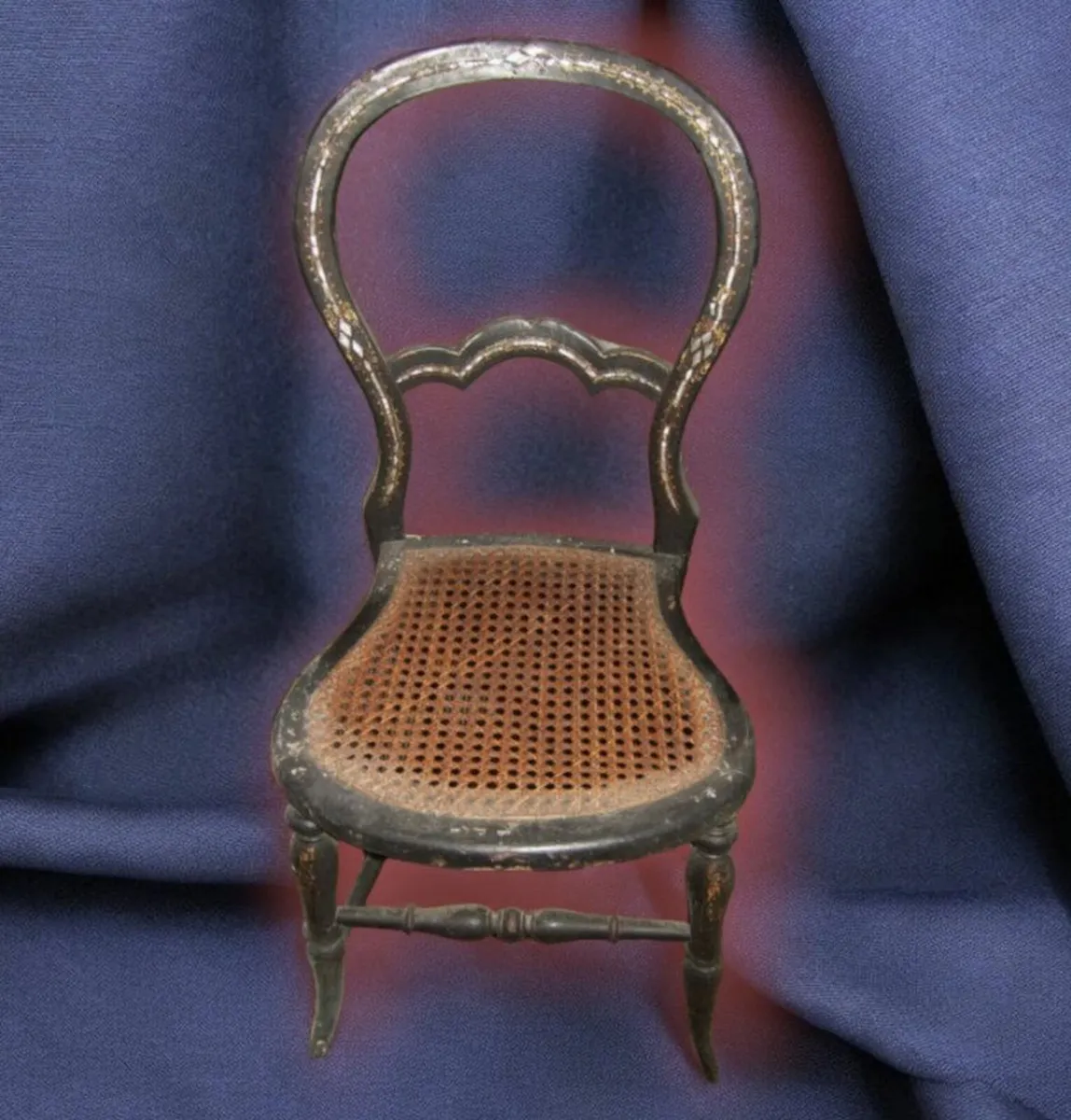 Vintage Chair with Mother of Pearl Inlay - Image 4