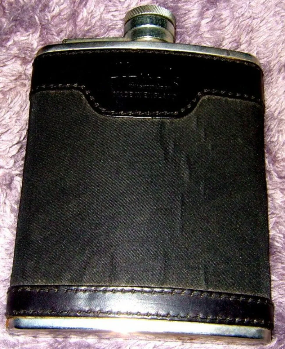 Vintage Harrods Hip Flask - Image 1