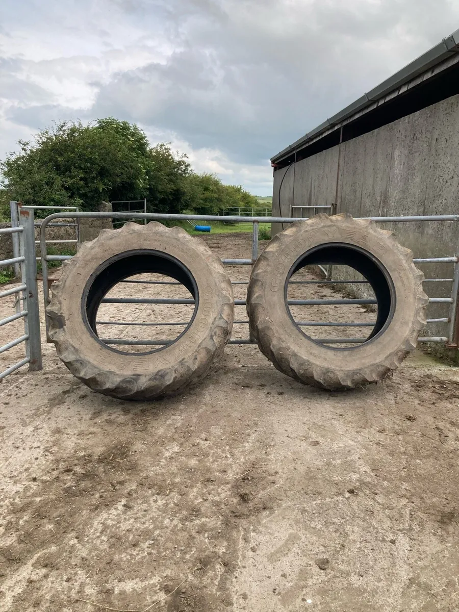 Good year tractor tyre of a MF 390T - Image 1