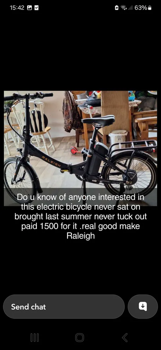 New electric bike brought one year ago n never sat - Image 2