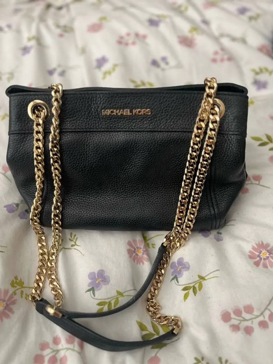 Genuine leather michael kors bag with gold hardware - Image 1