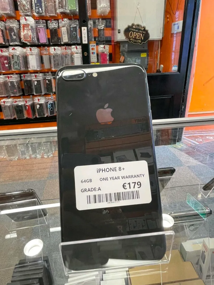 IPHONE 8 PLUS 64GB 1 YEAR WARRANTY UNLOCKED - Image 1