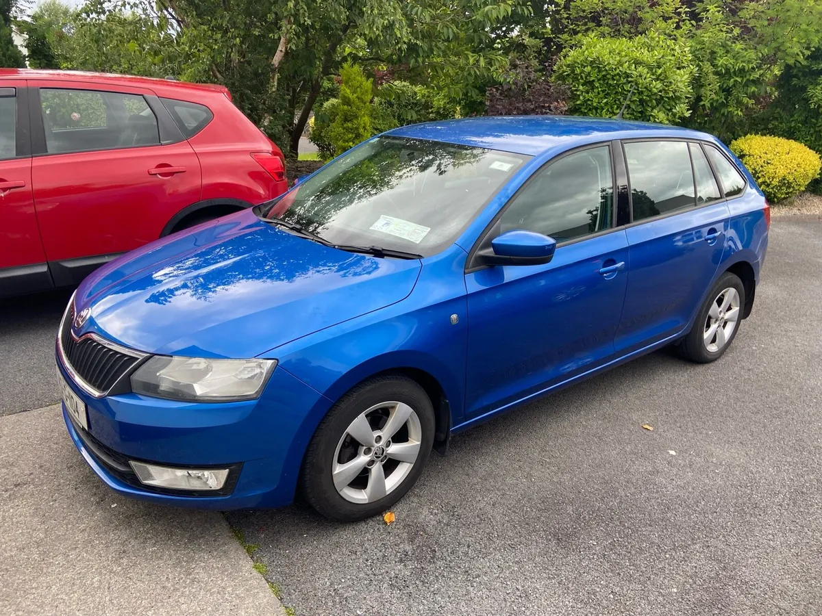 2014 Blue Skoda Rapid 1.2 Petrol - Image 1