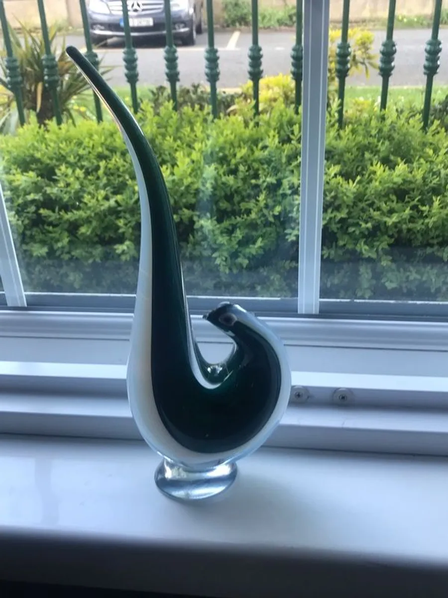 1960's Murano style bird statue, made in Italy - Image 1