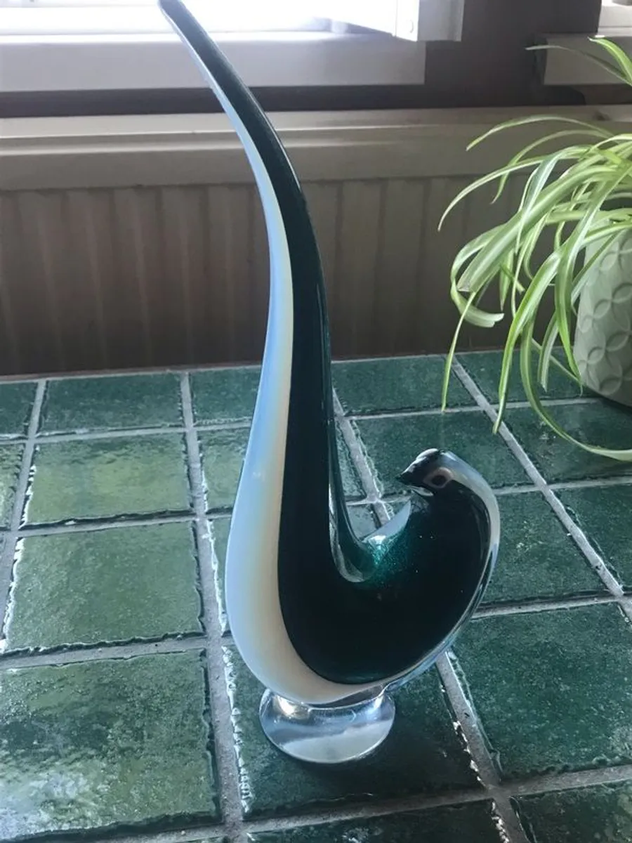 1960's Murano style bird statue, made in Italy - Image 2