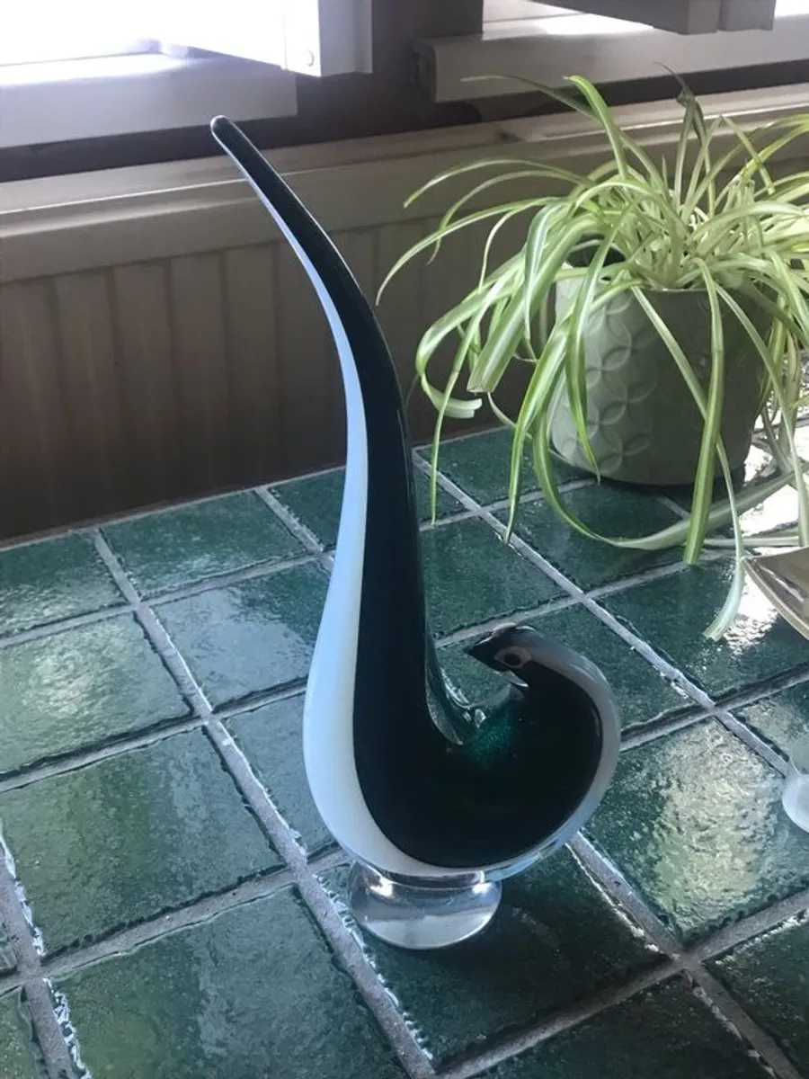 1960's Murano style bird statue, made in Italy - Image 4