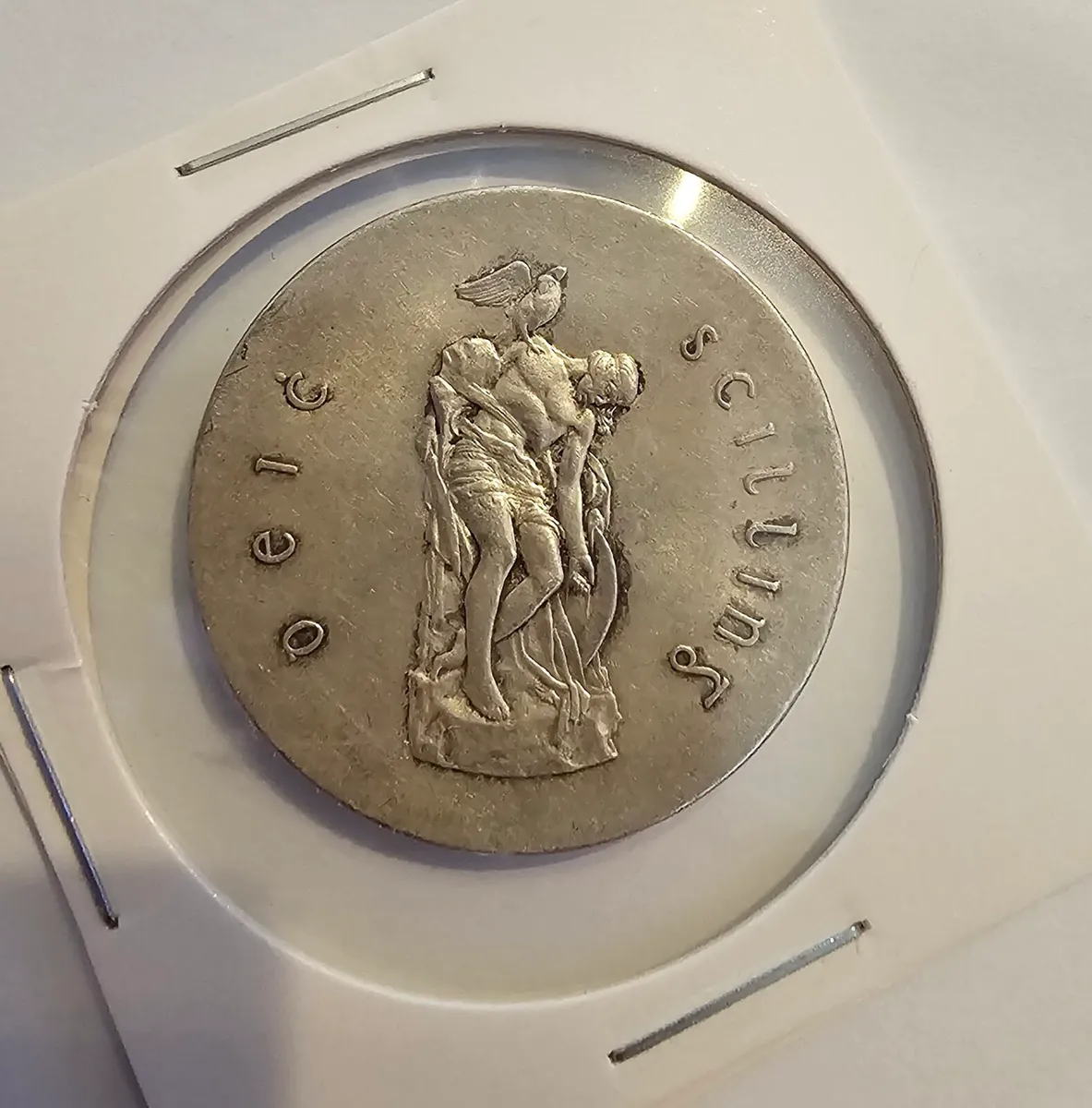 1966 irish silver commerative 10 schilling - Image 2