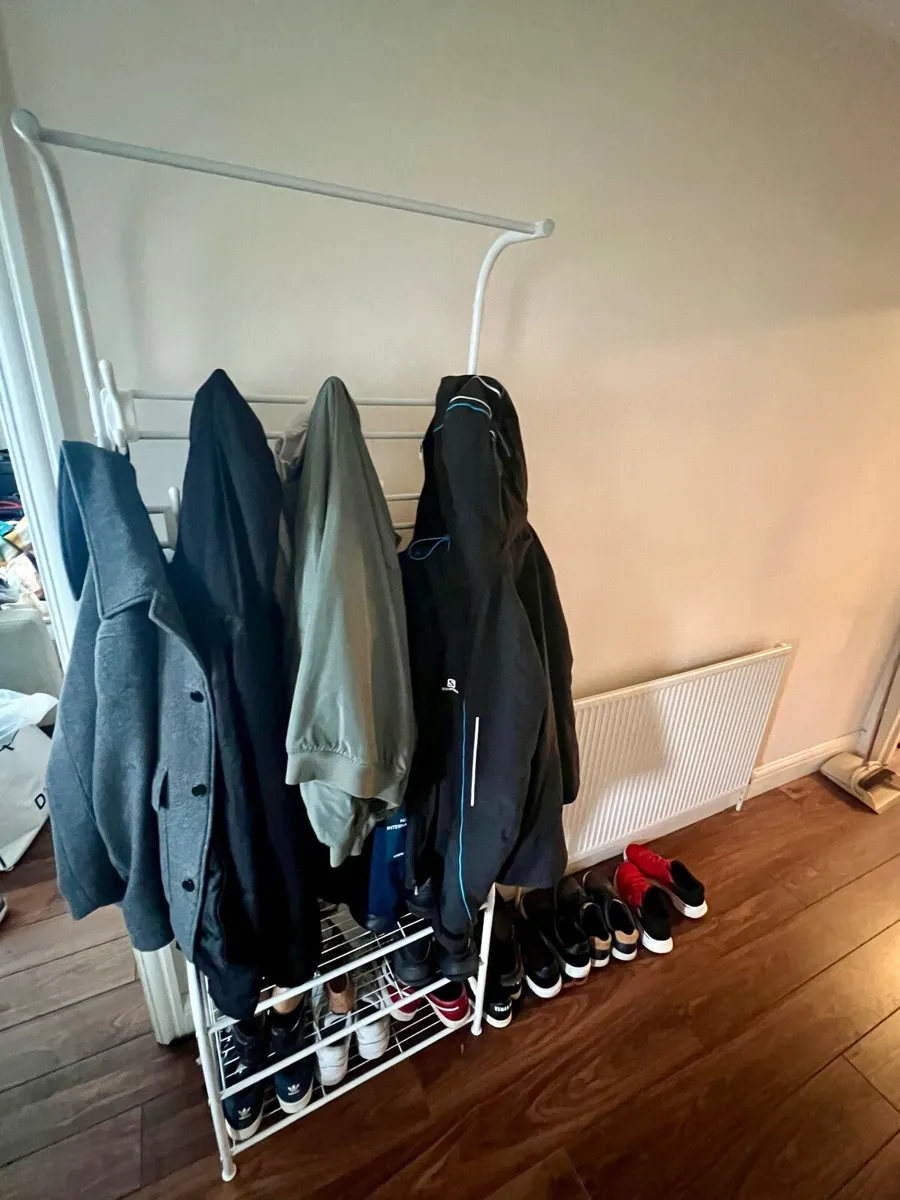 Coat Rack Stand with shoe rack - Image 2