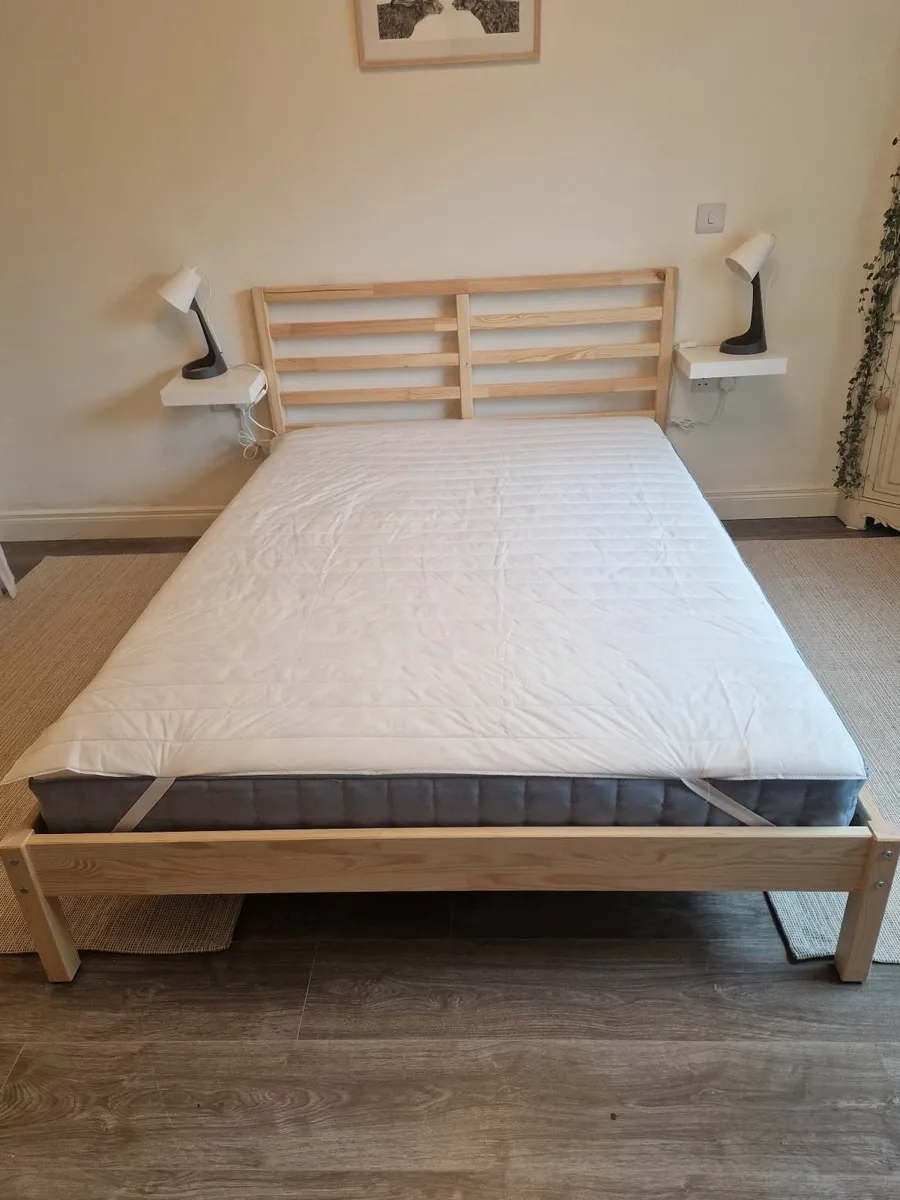 Double Bed and Mattress. Plus Bedding for bed. - Image 2