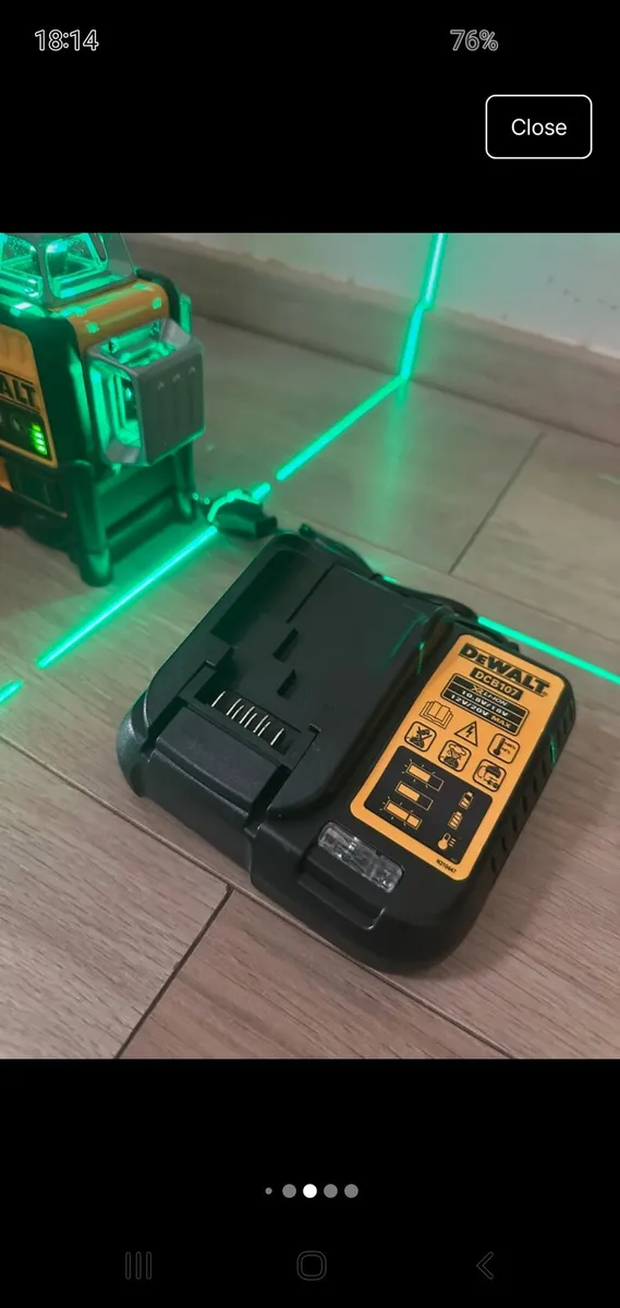 12V 3 Way Dewalt Green Laser - Image 2
