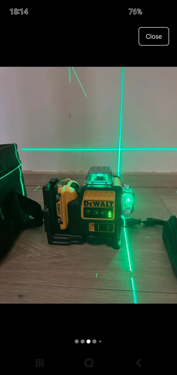 12V 3 Way Dewalt Green Laser - Image 3